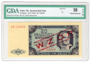 20 Gold 1948, KE series, MODEL.
