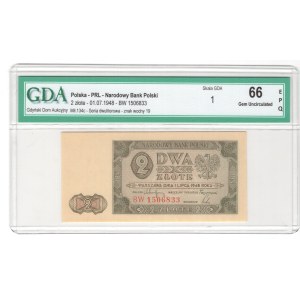 2 Złote 1948, seria BW