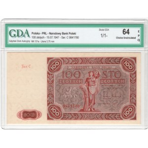 100 ZŁotych 1947, seria C