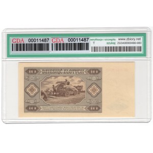 10 Złotych 1948, seria AW
