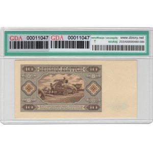 10 Złotych 1948, seria BD