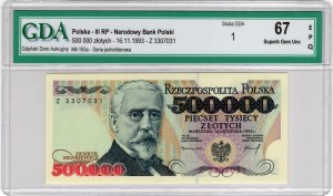500,000 Zlotys 1993, series Z