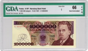 1,000,000 Zlotys 1991, series E