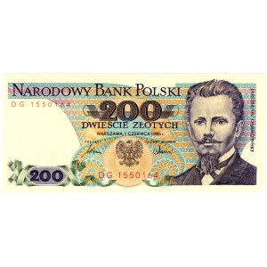 200 Złotych 1986, seria DG