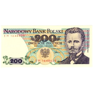 200 Złotych 1988, seria EM