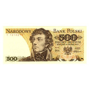 500 Złotych 1974, seria Y - rzadka