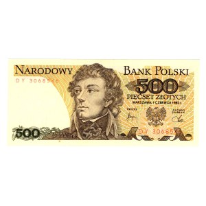 500 Złotych 1982, seria DY