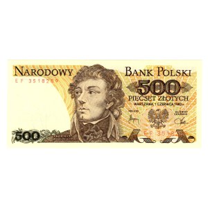 500 Złotych 1982, seria EF