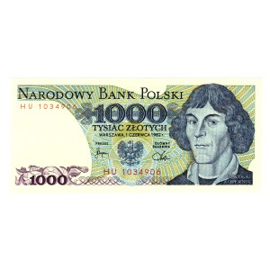 1000 Złotych 1982, seria HU