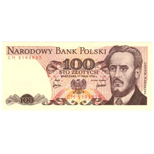 100 Złotych, 1976, seria CM