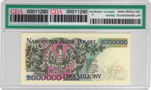 2,000,000 Zlotys 1992, Series A - with 