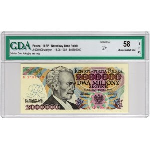 2 000 000 Złotych 1992, seria B