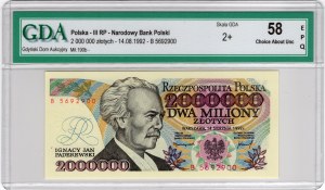 2,000,000 Zlotys 1992, Series B