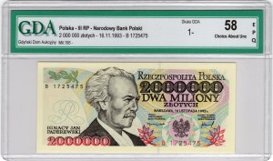 2,000,000 Zlotys 1993, Series B