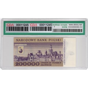 200.000 zloty 1989, serie F