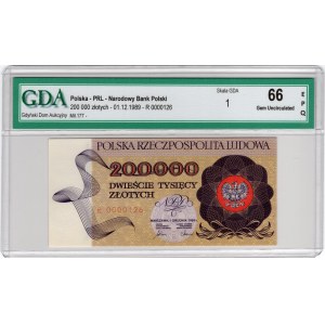 200 000 Złotych 1989, seria R - niski numer R0000126