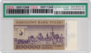 200,000 Gold 1989, series R - low number R0000126