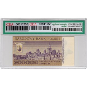 200 000 Złotych 1989, seria M - niski numer M0000789
