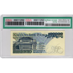 100 000 Złotych 1990, seria AA