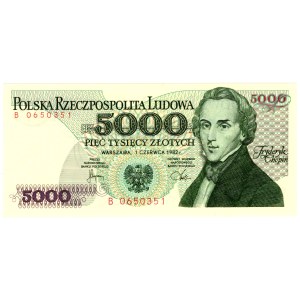 5 000 Złotych 1982, seria B