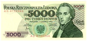 5,000 Gold 1982, AD series