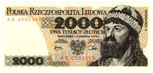 2,000 Gold 1979, Series AB