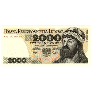 2 000 Złotych 1979, seria AG
