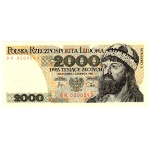 2 000 Złotych 1982, seria BR