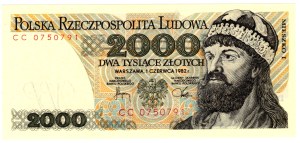 2,000 Gold 1982, CC series