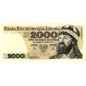 2 000 Złotych 1982, seria CE