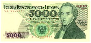 5,000 Gold 1982, CE series
