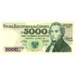 5 000 Złotych 1982, seria CH