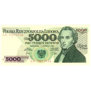 5 000 Złotych 1982, seria CK
