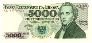 5,000 Gold 1982, DN series