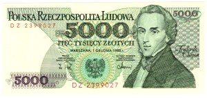 5,000 Gold 1988, DZ series
