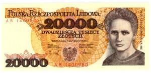 20,000 Gold 1989, series AB