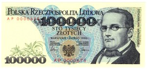 100,000 Gold 1990, series AP - low number AP0000678