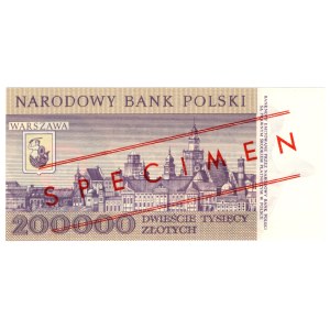200 000 Złotych 1989, seria A 0000000, WZÓR No.0468*