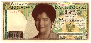 50 Zlotys 1988, PRINTED for 10 Zlotys with Hanna Gronkiewicz-Waltz, Lviv 1996
