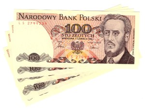 100 Gold 1986, LS series - set of 5 pieces