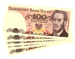 100 Gold 1986, MY series - set of 5 pieces