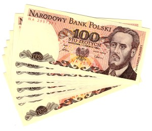 100 Gold 1986, NA series - set of 9 pieces