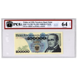 100 000 Złotych 1990, seria AW