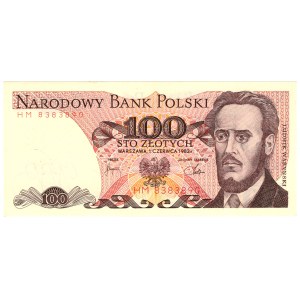 100 Złotych, 1982, seria HM