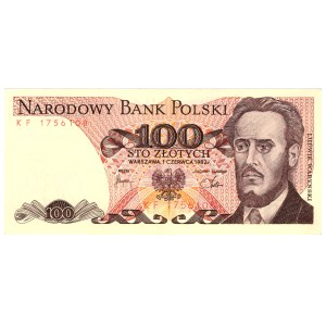 100 Złotych, 1982, seria KF