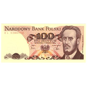 100 Złotych, 1982, seria KL