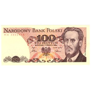 100 Złotych, 1986, seria MH