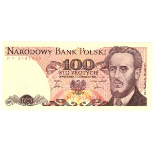 100 Złotych, 1986, seria MY