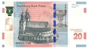 20 zl 2015, 1050th anniversary of the Baptism of Poland, Mieszko and Dabrowka