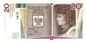 20 zl 2015, Jan Dlugosz